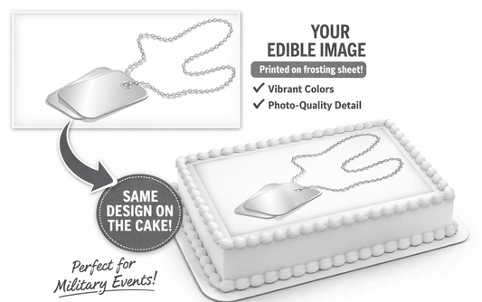 9.5" Round Pre-Cut Soldier Theme Edible Icing Image Cake Topper, by Tnct.