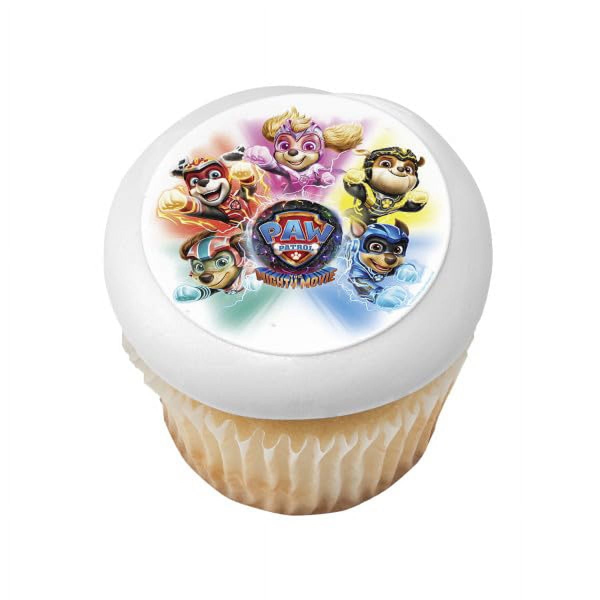 Paw Patrol The Movie 2 PhotoCake® Edible Cake Topper Icing Image, (3 Inch Rounds for Cookies (6 Per Sheet))