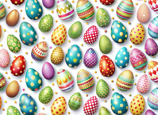 Easter Egg Edible Image Photo Cake Topper For Half Sheet Cake