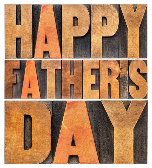 Happy Fathers Day Wood Text Pattern Edible Image Photo Cake Topper For Quarter Sheet Cake