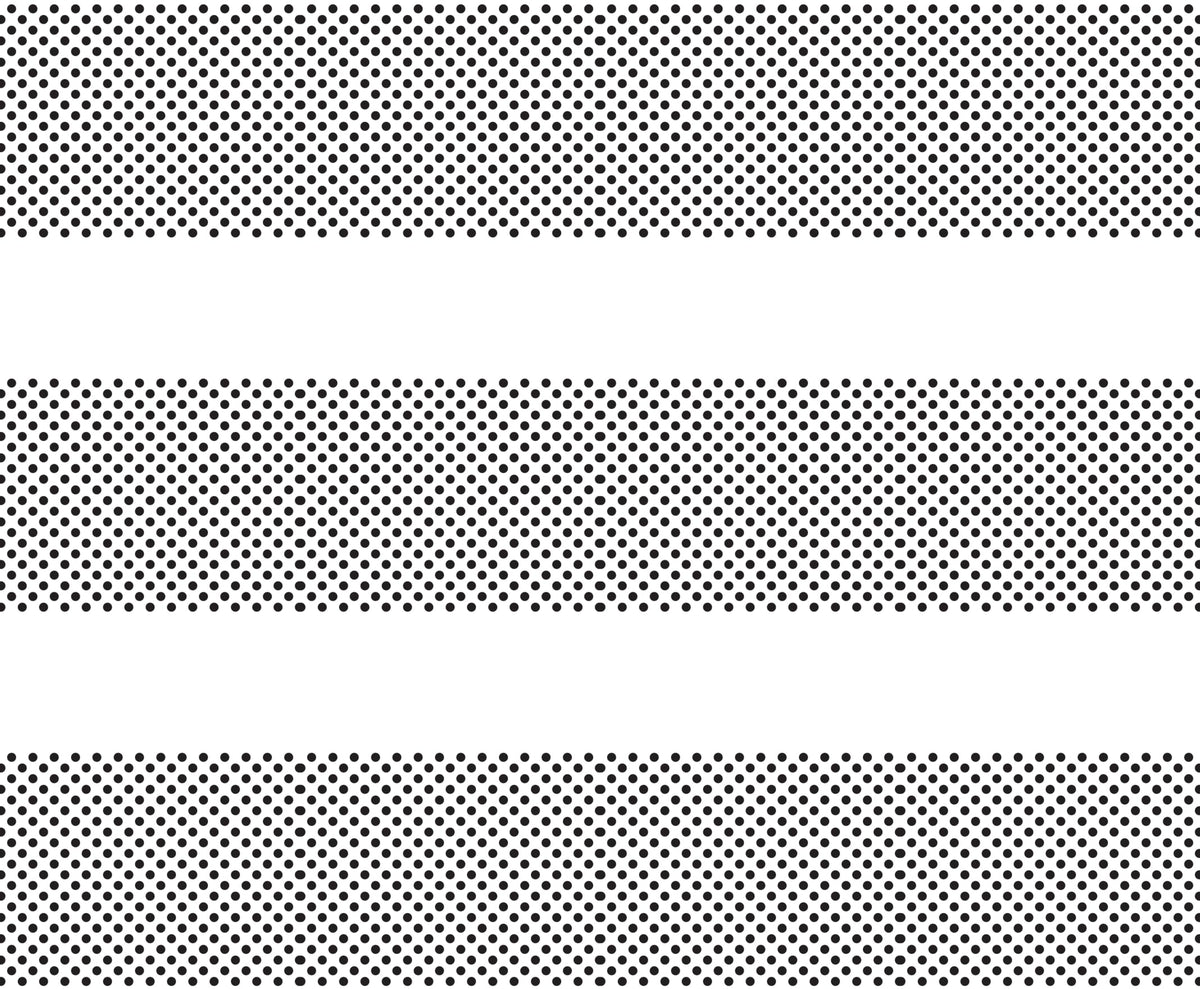 Small Black Polka Dots Edible Image Cake Border Strips, by Party Poppin Cake Toppin. (1 Count)