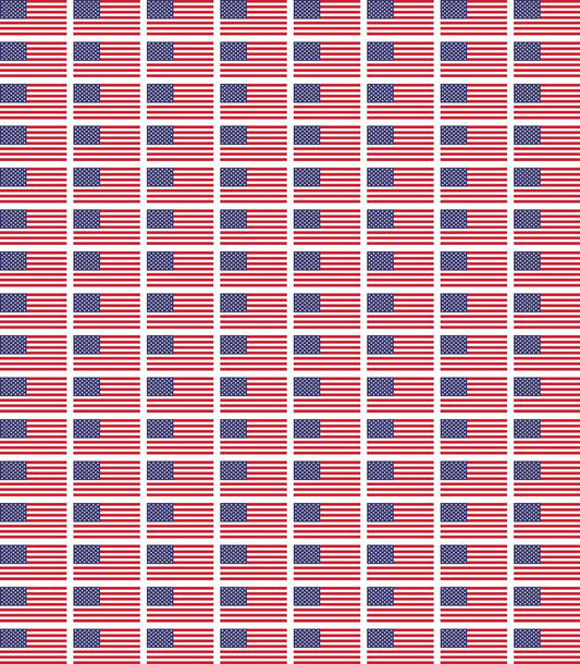 United States Flag Pattern Edible Image Photo Cake Topper For Half Sheet Cake