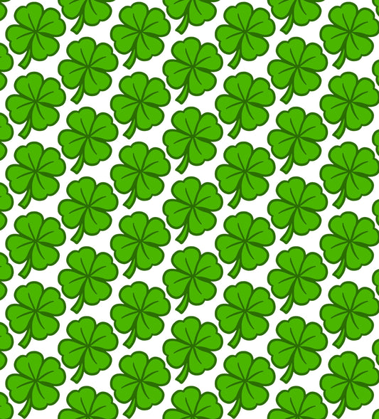 Four Leaf Clover Pattern Edible Image Photo Cake Topper For Half Sheet Cake