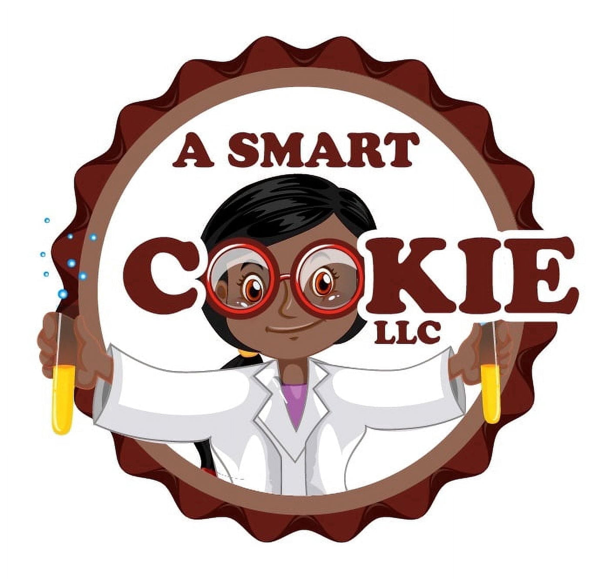 A Smart Cookie Science Edible Cake Topper Image