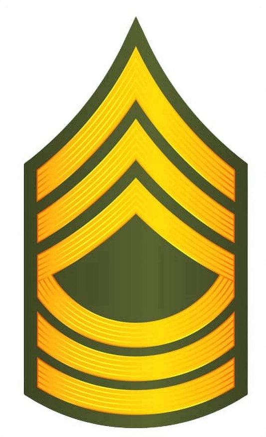 Army Master Sergeant MSGT Edible Image Icing Cake Topper for Quarter Sheet Cake, by TNCT
