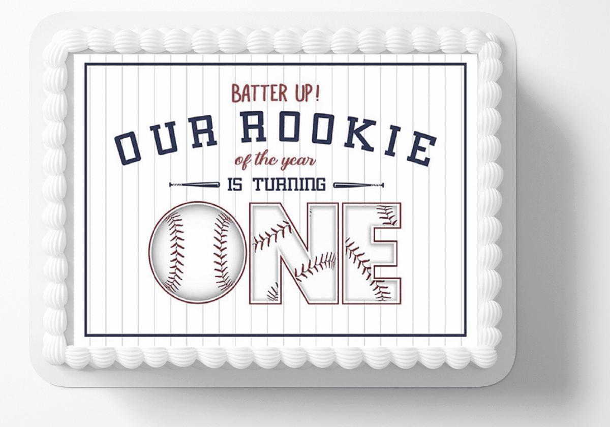 Baseball Birthday Edible Image Cake Topper, By TNCT's Designs