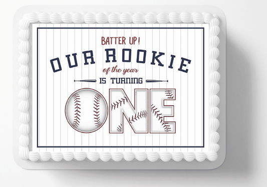 Baseball Birthday Edible Image Cake Topper, By TNCT's Designs