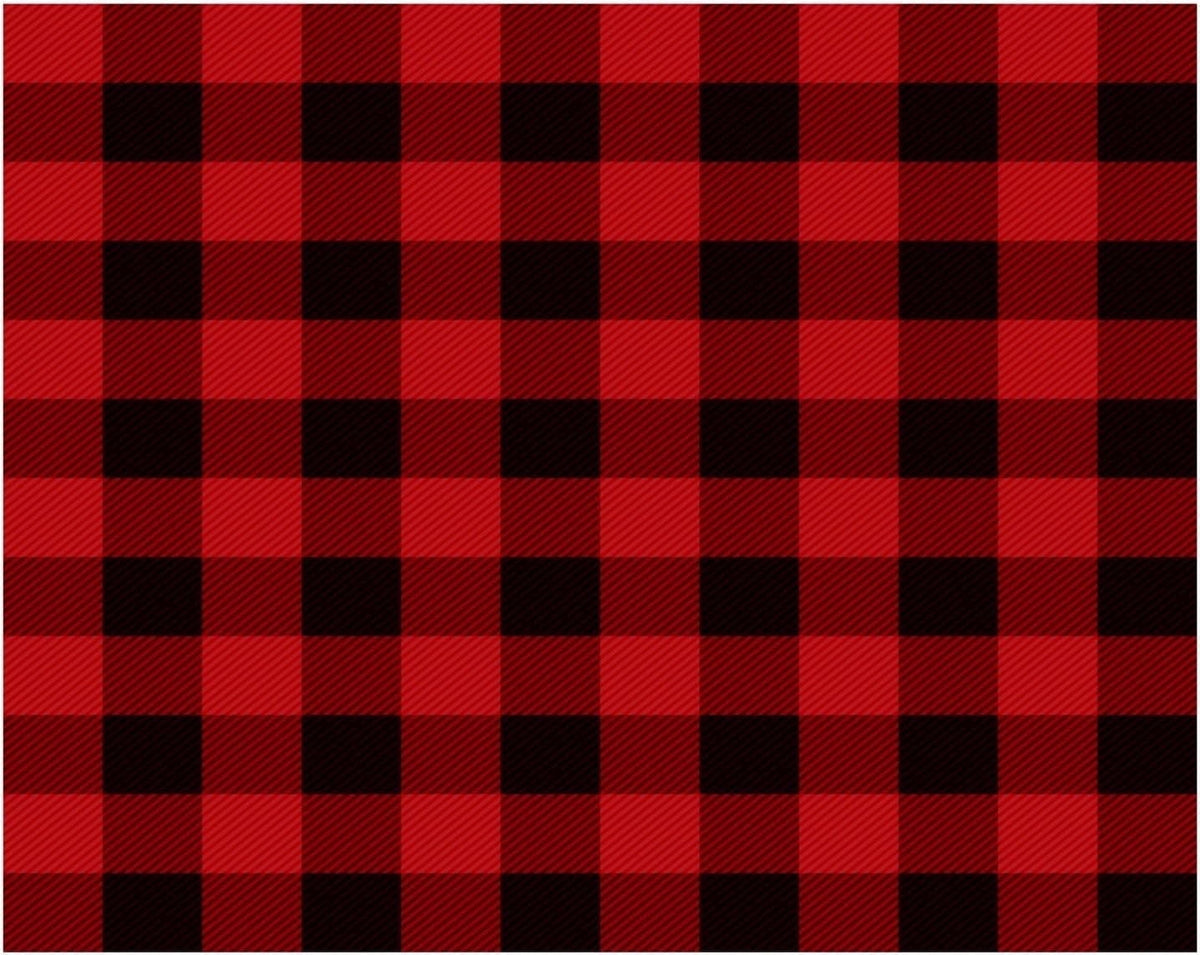 Black Buffalo Plaid Edible Image Icing Cake Topper for Quarter Sheet Cake, by TNCT