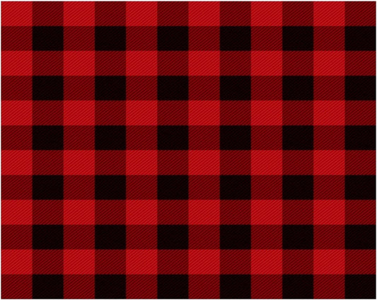 Black Buffalo Plaid Edible Image Icing Cake Topper for Quarter Sheet Cake, by TNCT