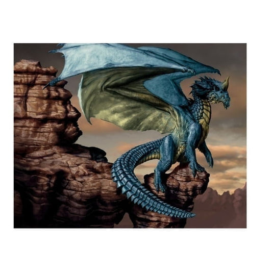 Birthday Blue Dragon Birthday Cake Topper, by TNCT (1 Count)