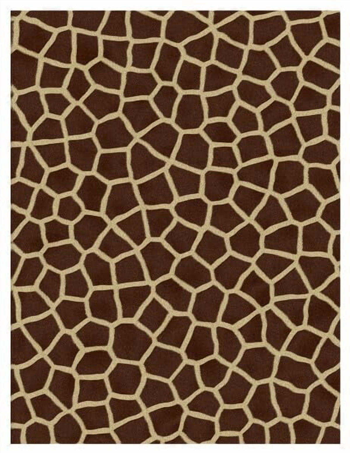 Brown Giraffe Pattern Edible Icing Image Cake Topper, by Tnct.