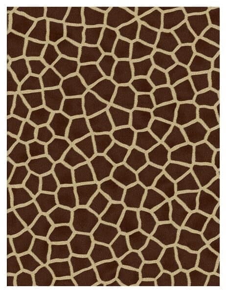 Brown Giraffe Pattern Edible Icing Image Cake Topper, by Tnct.
