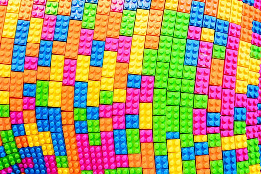 Building Blocks Edible Image Cake, Cupcake & Cookie Topper, by Tnct.