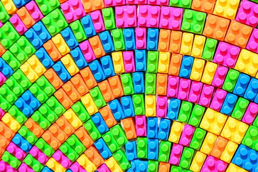 Building Blocks Edible Image Cake, Cupcake & Cookie Topper, by Tnct.