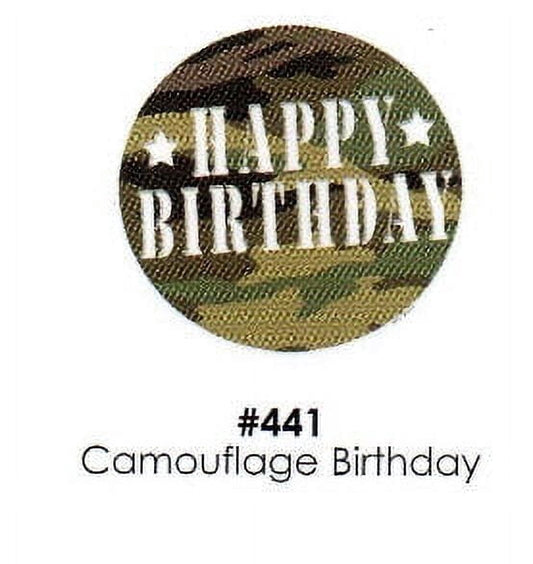 Camouflage Birthday Cake Decoration Edible Frosting Photo Sheet