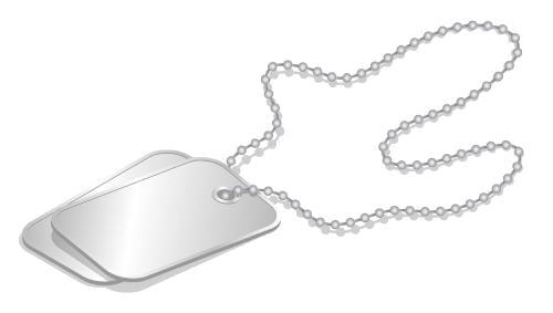 Cartoon Dog Tag Necklace Edible Icing Image Cake Border Strips & Cake Toppers, by TNCT (3 Count)