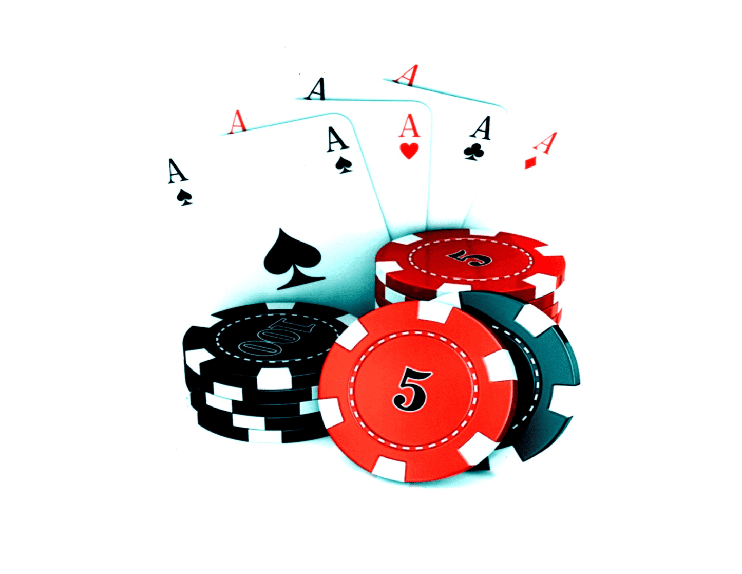 TNCT Edible Icing Image Cake Cupcake Topper Casino Aces and Poker Chips Birthday 1 Count