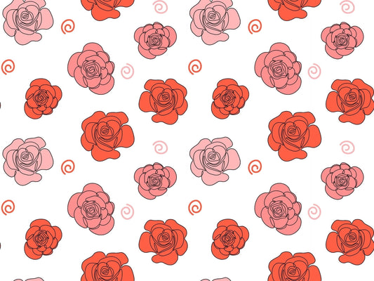 Roses Chocolate Transfer Sheet, by Tnct.