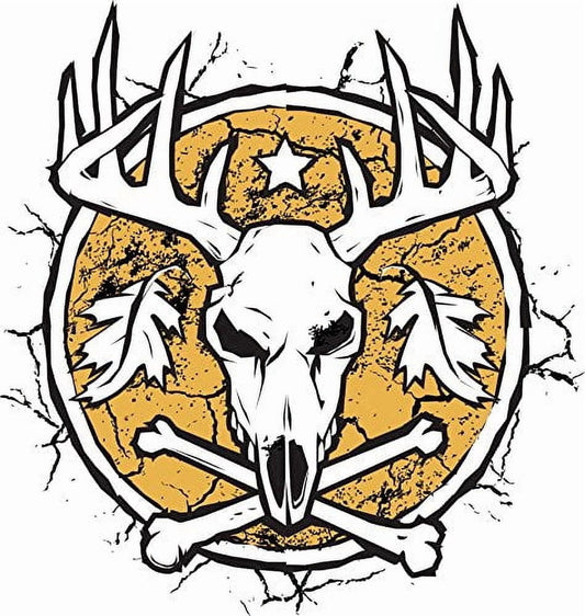 Deer Skull Edible Image Icing Cake Topper for Quarter Sheet Cake, by TNCT