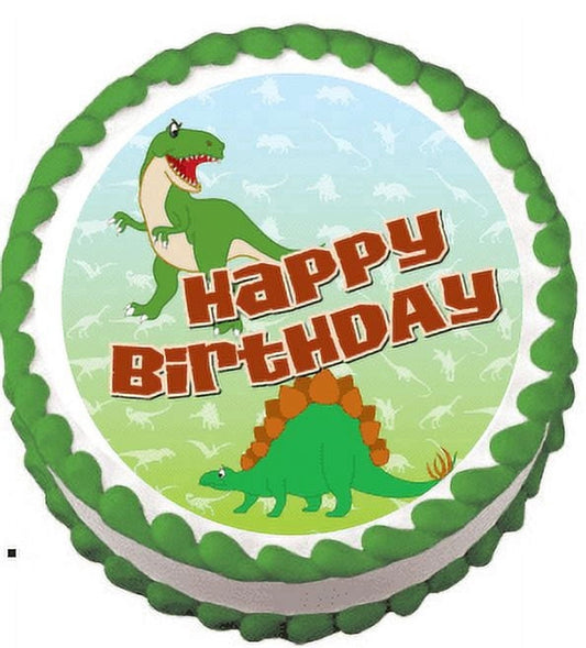 Dinosaurs Edible Frosting Sheet Photo Image Cake Topper