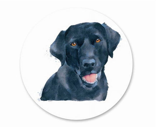 Dog Black Lab Edible Image Icing Cake Topper for Quarter Sheet Cake, by TNCT