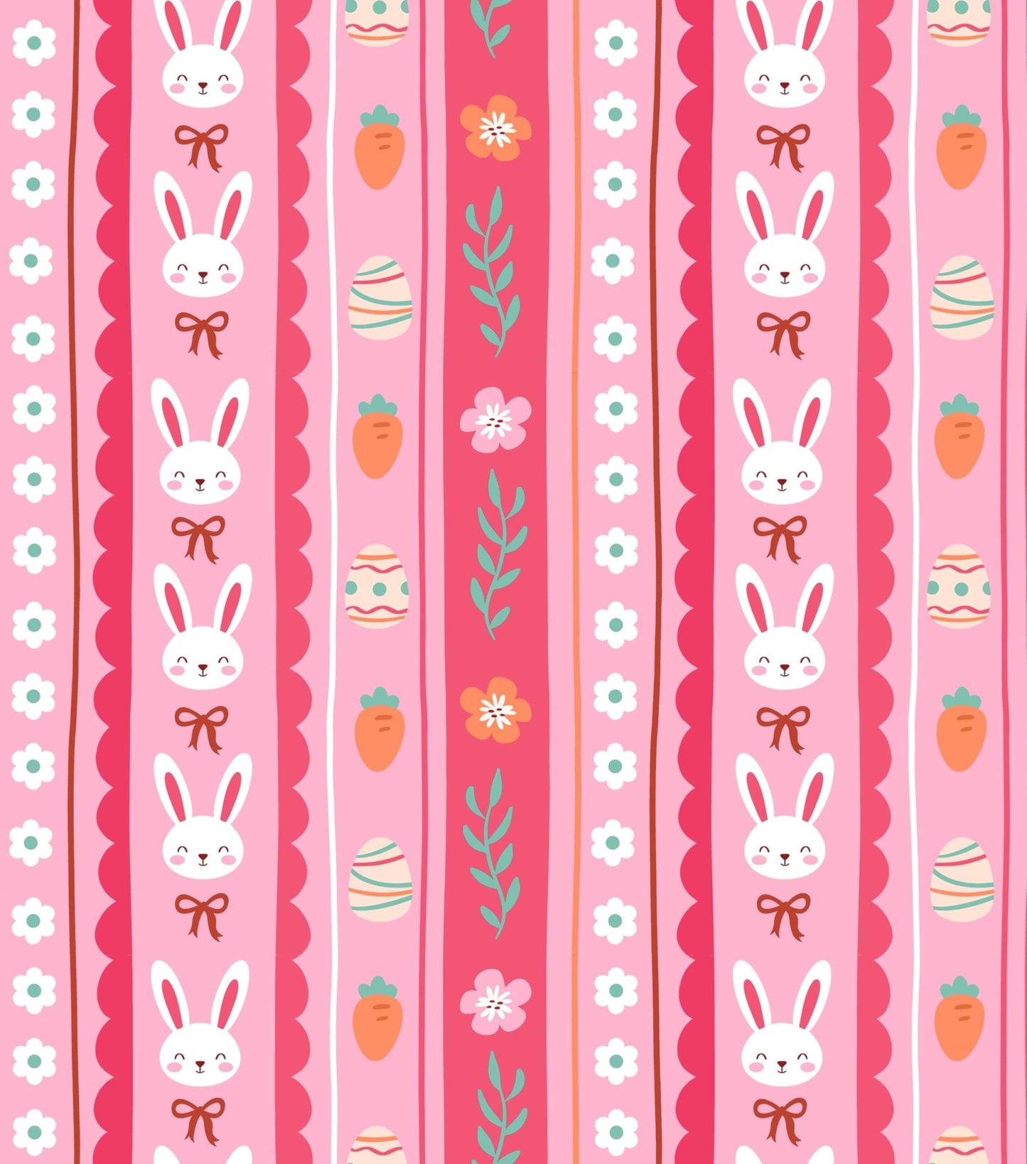 Easter Bunny Pattern Edible Icing Image Cake Topper, by Tnct.