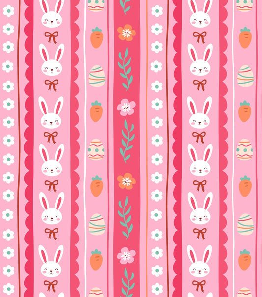 Easter Bunny Pattern Edible Icing Image Cake Topper, by Tnct.