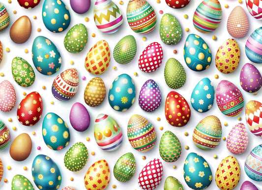 Easter Egg Chocolate Transfer Sheet, by Tnct.