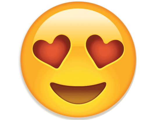 Emoji Heart Eyes Edible Image Cake Topper, by Tnct.