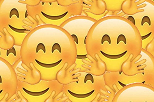 Emoji Hug Edible Image Icing Cake Topper for Quarter Sheet Cake, by Tnct.