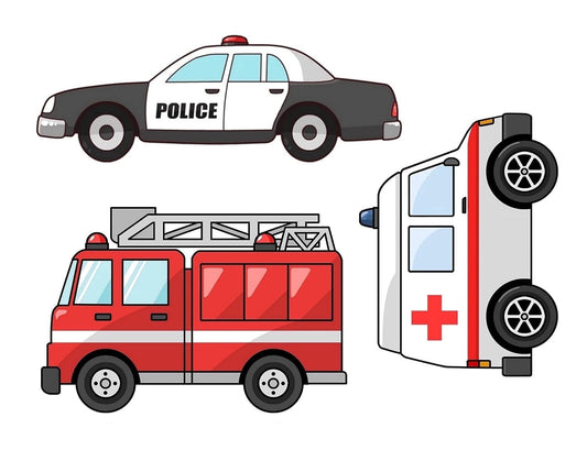 First Responder Design Edible Icing Image Cake Topper, by Tnct.