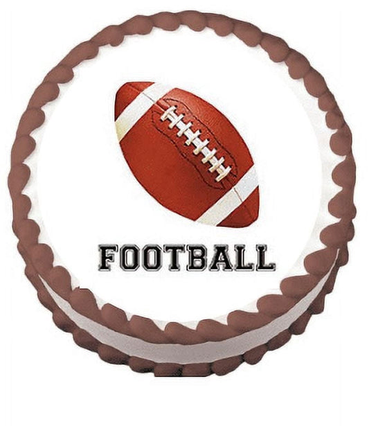 FootBall Edible Frosting Sheet Photo Image Cake Topper
