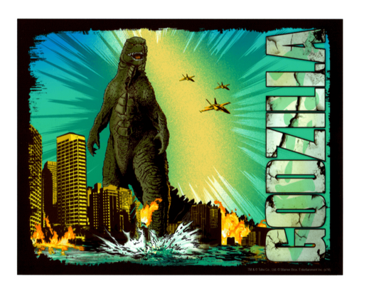 Godzilla Edible Image Icing Cake Topper for Quarter Sheet Cake, by TNCT