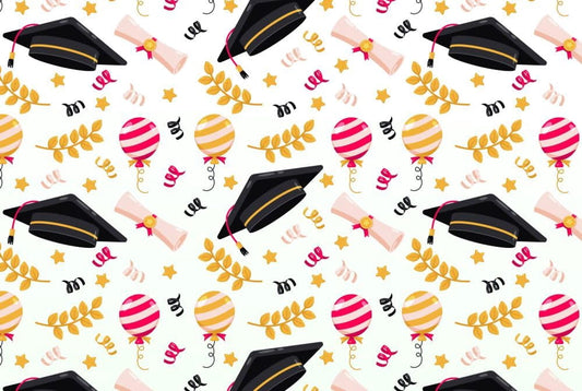 Graduation Edible Image Cake Topper for Half Sheet Cake, by Tnct. (1 Count)