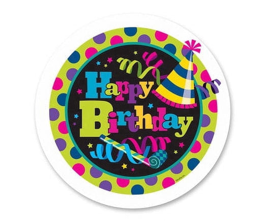 Happy Birthday Edible Image Icing Cake Topper for Quarter Sheet Cake, by TNCT