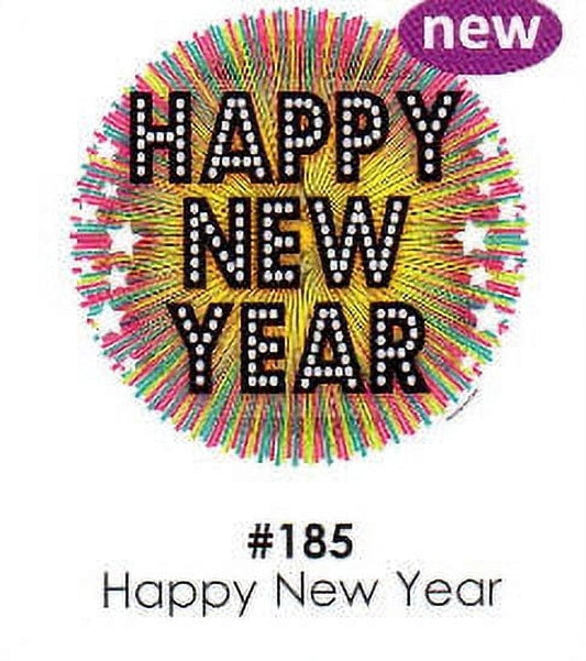 Happy New Year Stars Cake Decoration Edible Frosting Photo Sheet