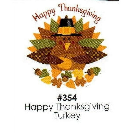 9.5" Round Pre-Cut Happy Thanksgiving Turkey Edible Image Cake Topper By TNCT