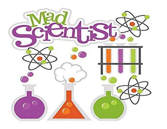 Mad Scientist Theme Mad Science Birthday Party Edible Image Icing Cake Topper for Quarter Sheet Cake, by TNCT