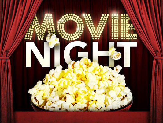 Movie & Popcorn Night Edible Image Icing Cake Topper for Quarter Sheet Cake, by TNCT