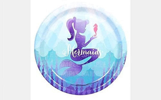 Mermaid Under the Sea Party Edible Icing Image Cake Topper, by Tnct.