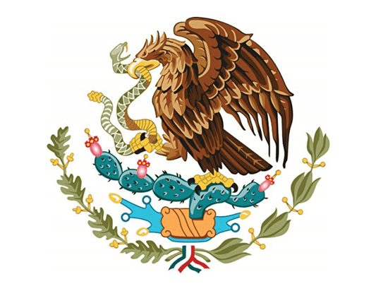 Mexican Flag Eagle Edible Cake Cupcake Party Topper Icing Image (2 Inch Round (12 Per))
