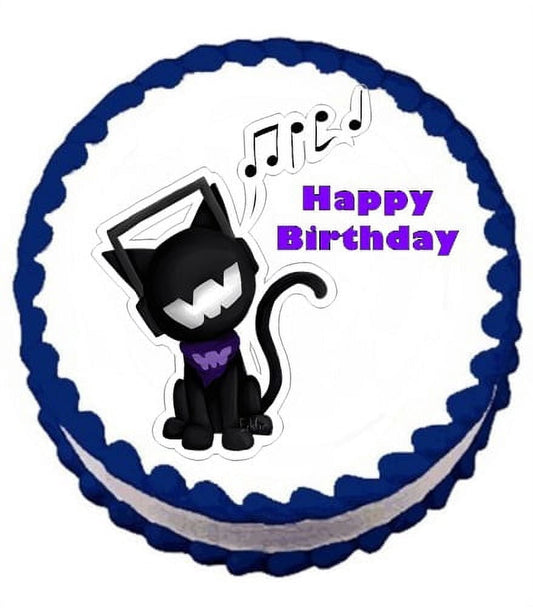 Monster Cat Birthday Cake Topper, by TNCT