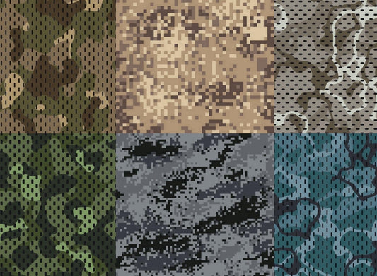 Multi Color Forest, Army Camoflauge Patterns Edible Icing Image Cake Topper, by Tnct.