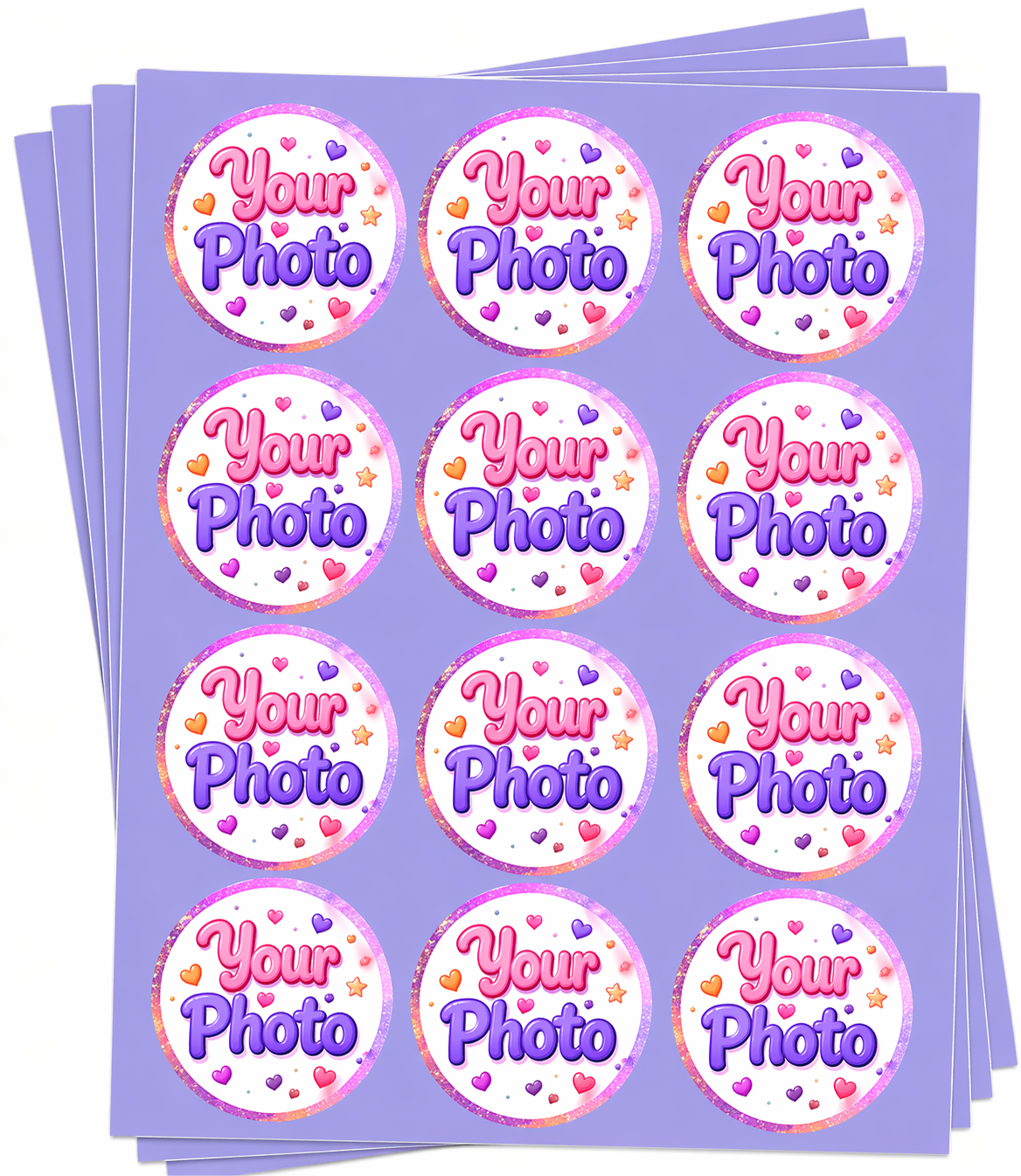 2" Round Pre-Cut Create Your Own Edible Image Photo For Your Cupcakes