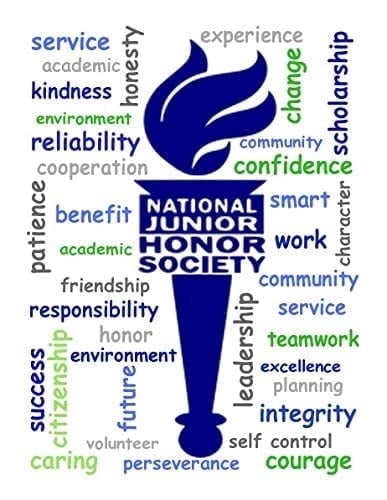 National Junior Honor Society Edible Icing Image Cake Topper, by Tnct.