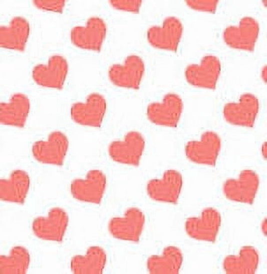 Peach Hearts Edible Cake & Cupcake Image Decoration Frosting Sheet