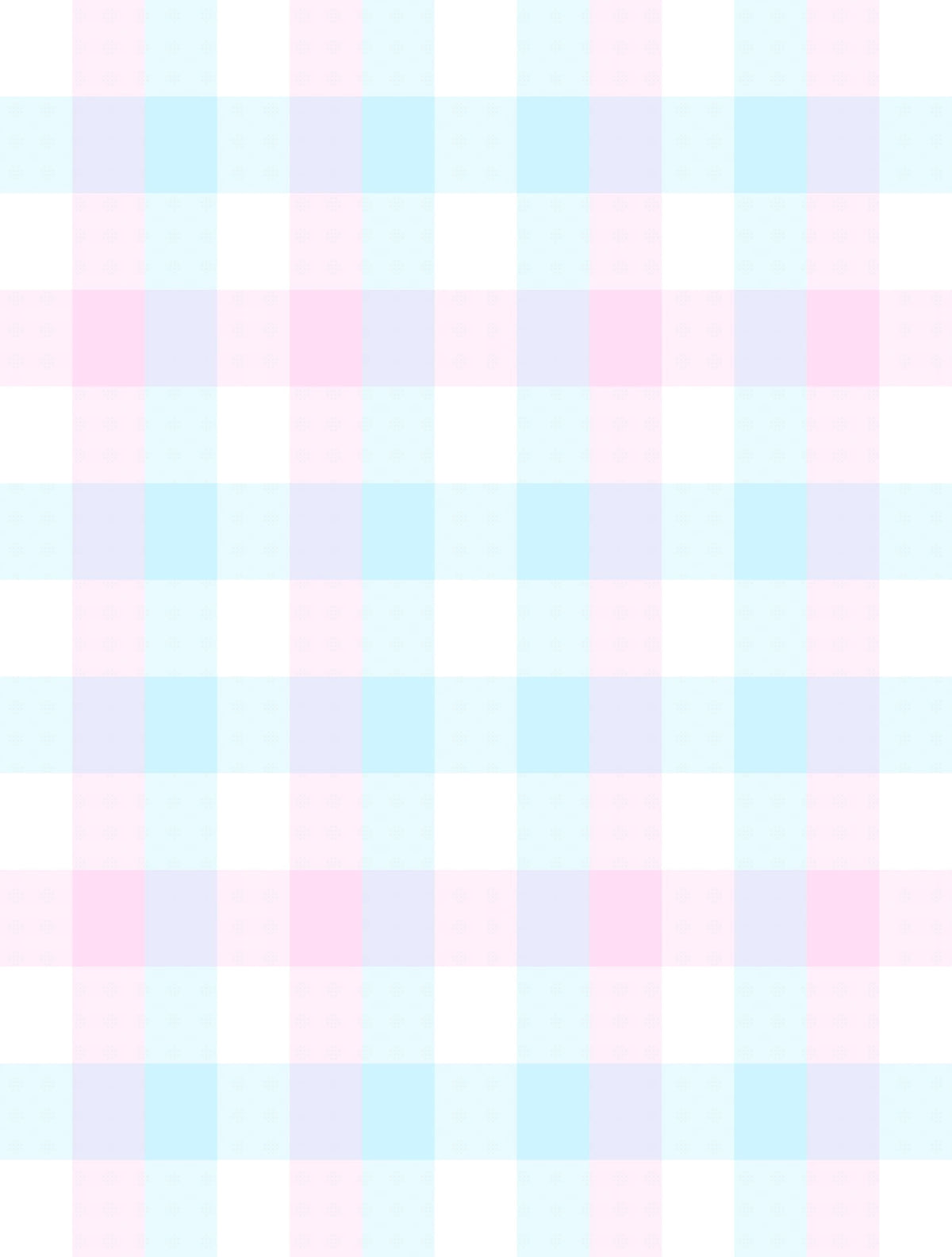Pink, Blue & White Plaid Pattern Edible Image Chocolate Transfer Sheet, by Tnct.