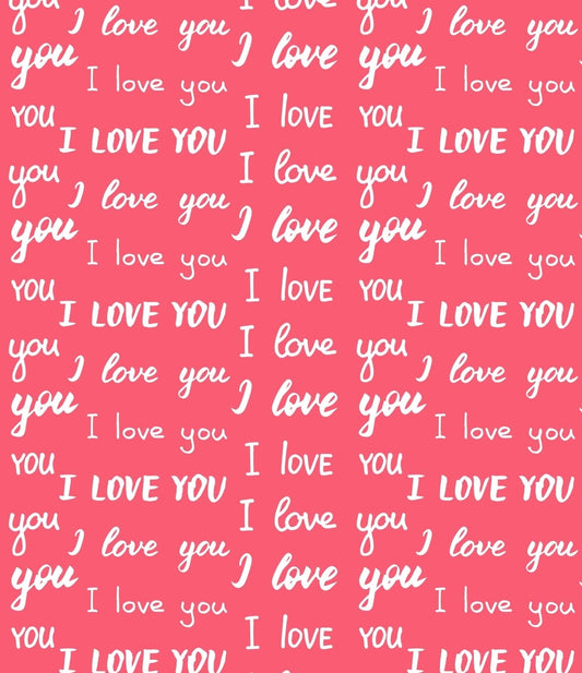 Love You Chocolate Transfer Sheet, by Tnct.