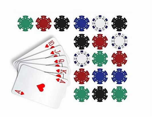 TNCT Edible Poker Royal Flush Cake Topper, Multicolor
