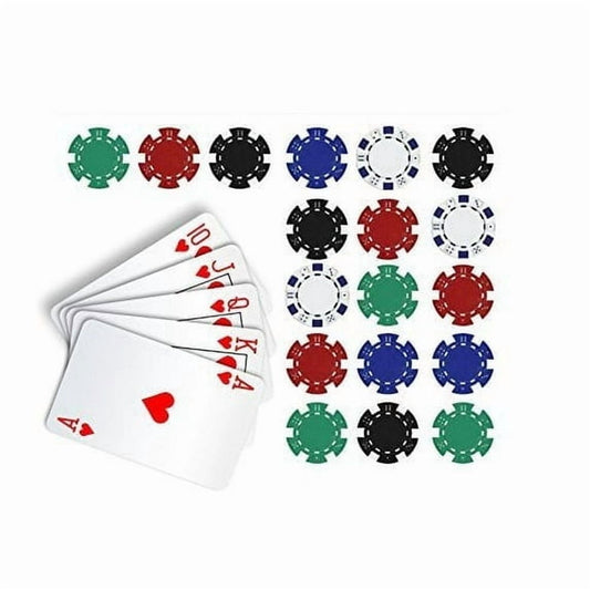 TNCT Poker Royal Flush Edible Image Cake Topper Multicolor Edible Frosting Sheet 1 Pack